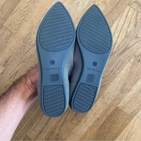 Rothy’s THE POINT flat grey size 9.5 - Picture 15 of 15